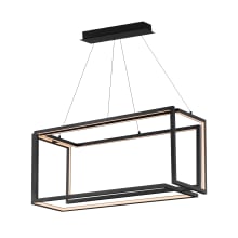 Penrose 16" Wide LED Abstract Linear Chandelier