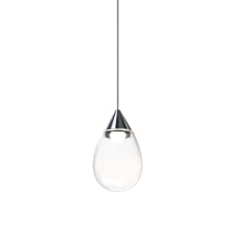 Dewdrop 4" Wide LED Mini Pendant with Clear Shade