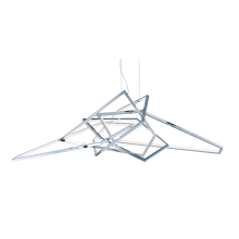 Trapezoid 66" Wide LED Abstract Chandelier