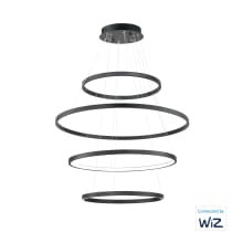 Groove 40" Wide LED Ring Chandelier