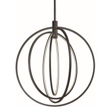 Concentric LED 27" Wide Integrated LED Globe Chandelier with Diffusers