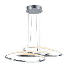 Coaster 20-1/4" Wide Integrated LED Chandelier with Silicone Diffuser