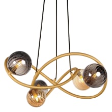Planetary 5 Light 23" Wide LED Abstract Chandelier
