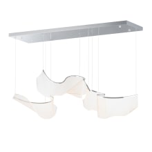 Rinkle 58" Wide LED Abstract Linear Pendant