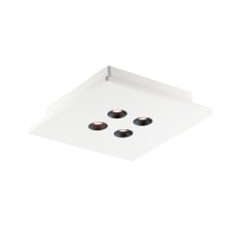 Peg 4 Light 10" Wide Integrated LED Flush Mount Ceiling Fixture
