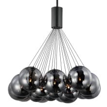 Burst 20 Light 35" Wide LED Multi Light Pendant