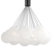 Burst 20 Light 36" Wide LED Pendant with Frosted Shades