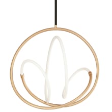 Mobius 24" Wide LED Abstract Pendant