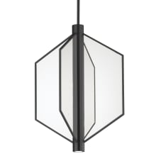 Telstar 22" Wide LED Pendant with Patterned Acrylic Accents