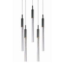 Scepter 13" LED 5 Light Pendant with Clear Bubble Glass