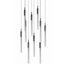 Scepter 16" LED 10 Light Pendant with Clear Bubble Glass