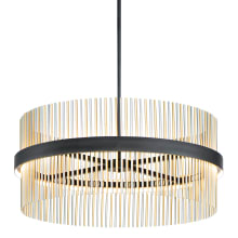 Chimes 34" Wide LED Drum Chandelier