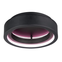 iCorona 18" Wide LED Flush Mount Drum Smart Ceiling Fixture - 277