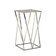 Victory 15-3/4" Wide LED Lighted Glass Accent Table