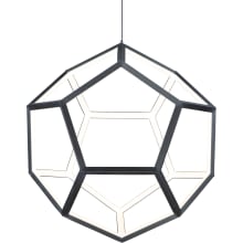 Penta 22" Wide LED Globe Chandelier