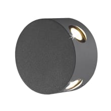 Pass 4 Light 2" Tall LED Outdoor Wall Sconce