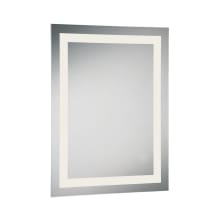 31-1/2" x 23-1/2" Rectangular Flat Frameless Wall Mounted Bathroom Mirror