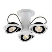Vision 3 Light LED Semi-Flush Ceiling Fixture