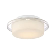 Logen 8" Wide LED Semi-Flush Drum Ceiling Fixture