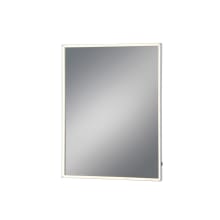 32" x 24" Rectangular Flat Frameless Wall Mounted Bathroom Mirror