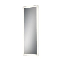60" x 21" Rectangular Flat Frameless Wall Mounted Bathroom Mirror