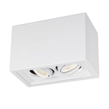 Santo 2 Light 6" Wide LED Flush Mount Linear Ceiling Fixture
