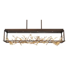 Aerie 42" Wide LED Abstract Linear Chandelier