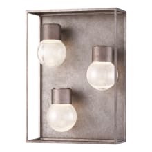 Gibson 3 Light 13" Tall LED Outdoor Wall Sconce