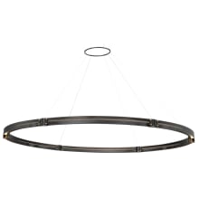 Admiral 2 Light 62" Wide LED Ring Chandelier - 1 Tier