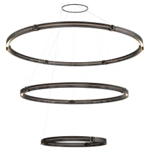 Admiral 6 Light 62" Wide LED Ring Chandelier - 3 Tiers