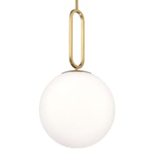 Prospect 12" Wide Pendant with Opal Glass Shade