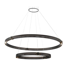 Admiral 4 Light 48" Wide LED Ring Chandelier - 2 Tiers