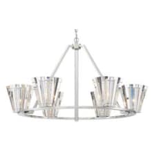 Ricca 6 Light 38" Wide Crystal Ring Chandelier