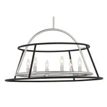 Campana 6 Light 30" Wide Taper Candle Chandelier