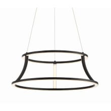 Cadoux 20" Wide LED Ring Chandelier