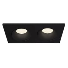 Midway 8" x 4" 2-Light Gimbal Switchable White LED Airtight Recessed Downlight