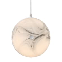 Disuco 7" Wide 3000K LED Mini Pendant with Marble Glass Shade