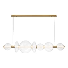 Atomo 56" Wide 3000K LED Abstract Linear Chandelier