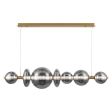 Atomo 56" Wide 3000K LED Abstract Linear Chandelier