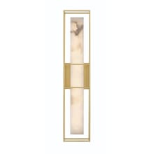 Blakley 24" Tall 3000K LED Wall Sconce with Alabaster Shade