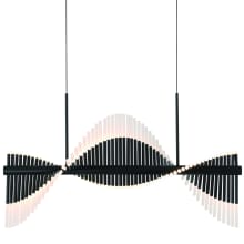 Voltik 40" Wide LED Abstract Linear Chandelier