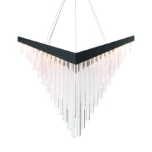 Vivien 32" Wide LED Abstract Linear Chandelier