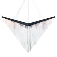 Vivien 60" Wide LED Abstract Linear Chandelier