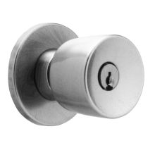 X Series Single Cylinder Keyed Entry Grade 1 Asylum Elite Door Knob Set with Small Format Interchangeable Core
