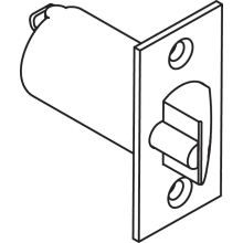 2-3/8" Backset 1" Square Deadlatch from the T Collection