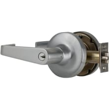 T Series Entrance Keyed Entry Lever Set with Dane Lever for 1-3/8" Thick Doors