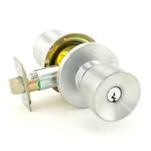 X Series Office Keyed Entry Knob Set with Elite Knob and Gala Rose