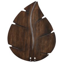22" Wide Oval Leaf Carved Wood Blades for 52" Ceiling Fans - Set of 5
