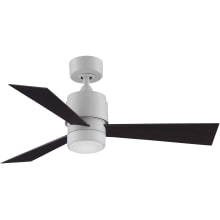 Zonix Wet Custom 44" 3 Blade Indoor / Outdoor Ceiling Fan - Remote Control and LED Light Kit Included