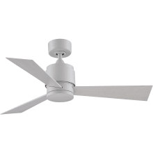 Zonix Wet Custom 44" 3 Blade Indoor / Outdoor Ceiling Fan - Remote Control Included